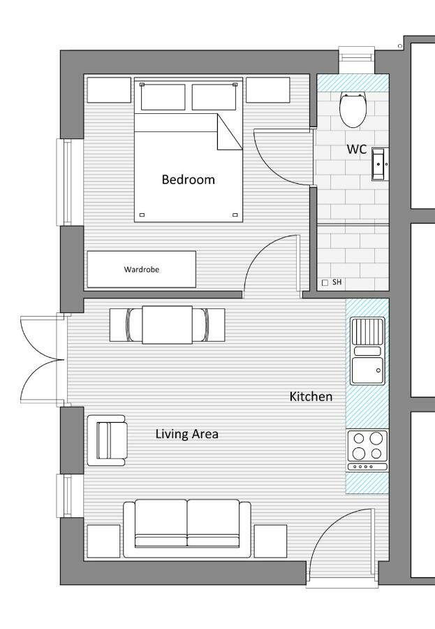 Beautiful Modern Apartment In Бат Экстерьер фото